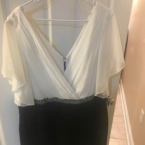 Black and white with beaded trim!